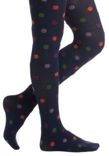 That Hit the Dot Tights in Navy  Mod Retro Vintage Tights