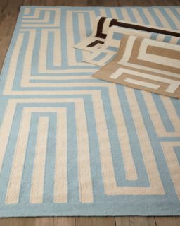 Exquisite Rugs Graphic Maze Flatweave Rug