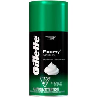 Gillette Foamy Shaving Cream Menthol 11 oz