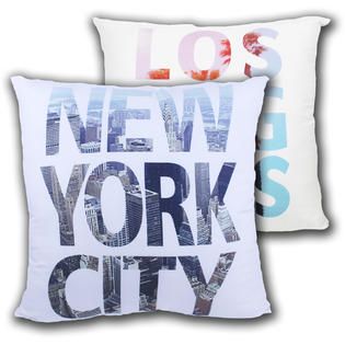 TAC Home  Reversible New York/Los Angeles Pillow   Home   Home Decor