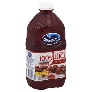 Ocean Spray 100% Juice, Cranberry, No Sugar Added, 64 fl oz (1.89 lt