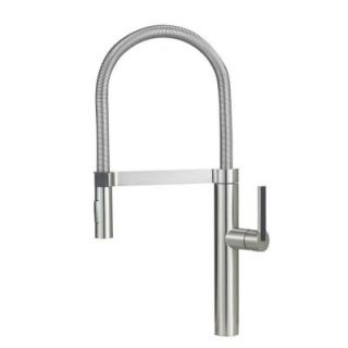 Blanco Culina Semi Pro Single Handle Pull Down Sprayer Kitchen Faucet in Stainless 441332