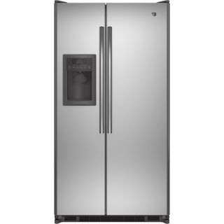 GE 24.7 Cubic Feet Side by side Refrigerator   Shopping