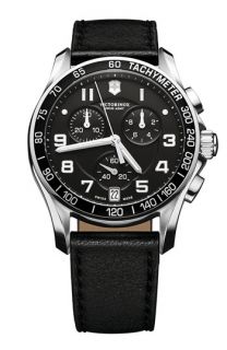 Victorinox Swiss Army® Chrono Classic Leather Strap Watch, 41mm