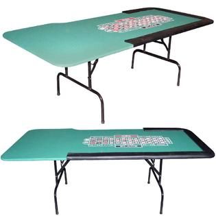 Trademark Poker 84 x 29 inch Roulette table with Folding legs   Toys