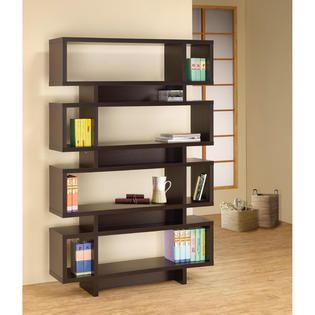 Venetian Worldwide Middleton Bookcase in Cappuccino Finish   Home