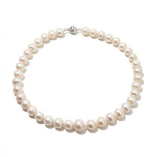 Imperial Pearls 10.5 12.5mm Cultured Freshwater Pearl Sterling Silver 18" Neckl   7981953