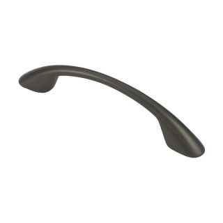 Siro Designs 3 3/4 in Center To Center Matte Bronzed Nickel Pennysavers Arched Cabinet Pull