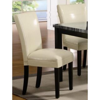 CorLiving Atwood Cream Leatherette Dining Chairs (Set of 2)