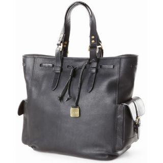 Clava Leather Drawstring Tote Bag
