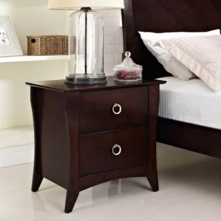 Modway Elizabeth Nightstand, Cappuccino