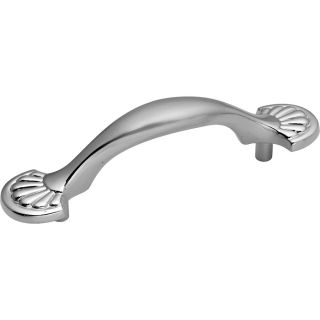 Hickory Hardware 3 in Center to Center Satin Silver Cloud Newport Arched Cabinet Pull