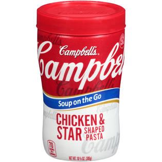 Campbells Chicken & Star Shaped Pasta RTS Soup 10.75 OZ MICROCUP
