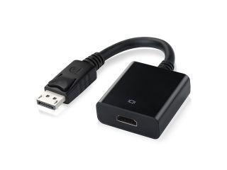 VicTsing Displayport DP Male to HDMI Female DP to HDMI Adapter Cable Black MALE to FEMALE for DisplayPort Enabled Desktops and Laptops to Connect to HDMI Displays 1080P with Audio Output