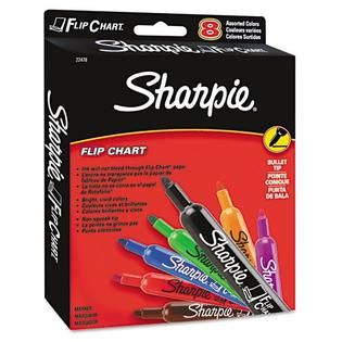Sharpie Flip Chart Markers Bullet Tip Eight Colors 8/Set   Office