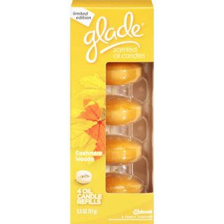 Glade Scented Candle Holder Refill, Cashmere Woods, 2 oz