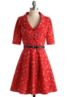 Rhyming Roses Dress  Mod Retro Vintage Dresses