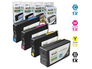 LD © Remanufactured Replacement for HP 950 & 951 Set of 8 Ink Cartridges Includes: 2 Black CN049AN, 2 Cyan CN050AN, 2 Magenta CN051AN, and 2 Yellow CN052AN