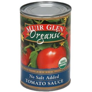 Muir Glen No Salt Added Tomato Sauce, 15 oz (Pack of 12)