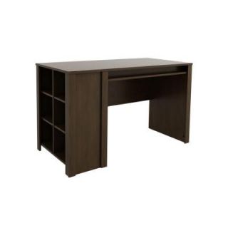 Ameriwood Transitional Table Desk with 6 Cube Storage in Resort Cherry 9297207PCOM