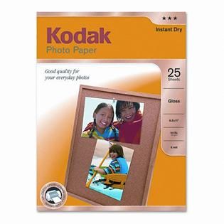 Kodak Glossy Photo Paper, 8 1/2 x 11, 25 Sheets per Pack   Office