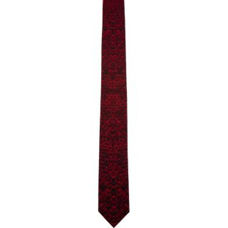 Alexander McQueen Red Reptile Tie