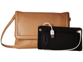 Mighty Purse Vegan Leather Charging Flap X Body Bag