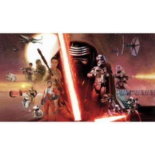 RoomMates 72 in. x 126 in. Star Wars EP VII 7 Panel Pre Pasted XL Surestrip Wall Mural JL1369M
