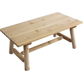 Stonegate Designs Fir Wood Log Coffee Table  End Tables