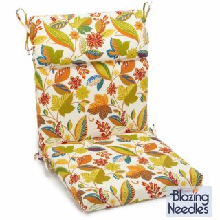 Blazing Needles Outdoor Three Section Seat/Back Chair Cushion (45 x 22