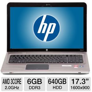 HP Pavilion dv7 4263cl Refurbished Notebook PC   AMD Phenom II P860 2.0GHz, 6GB DDR3, 640GB HDD, 17.3 Display, DVDRW, Windows 7 Home Premium 64 bit