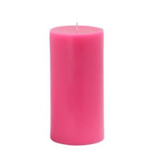 Zest Candle 3 in. x 6 in. Hot Pink Pillar Candles Bulk (12 Case) CPZ 084_12