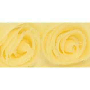 Ribbon Roses Trim Lemon   Home   Crafts & Hobbies   Scrapbooking