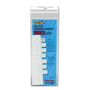 Redi Tag Easy Read Plastic Index Tabs, Self Stick, 1in   Office