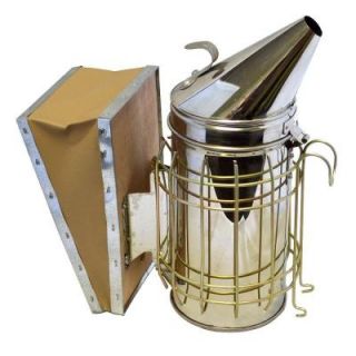 Aspectek Bee Hive Smoker with Heat Shield Stainless Steel Beekeeping Equipment HR195