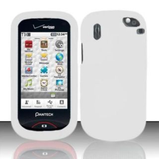 Insten White Silicone Soft Skin Case Cover For Pantech Hotshot 8992