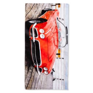 Corvette Vintage 64 Beach Towel   Red