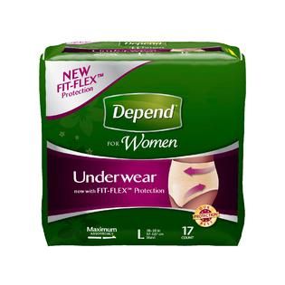 Depend Maximum Absorbency L for Women Underwear