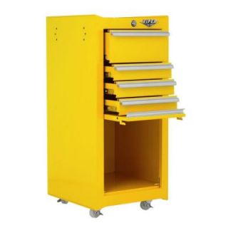 Viper Tool Storage 16 in. 4 Drawer Tool/Salon Cart in Yellow V1804YWR