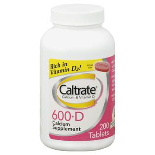 Caltrate  Calcium & Vitamin D, 600+D, Tablets, 200 tablets