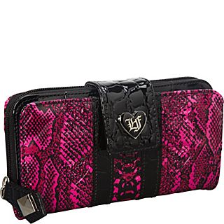 Loungefly Patent Pink/Blk Snake Skin Embossed Wallet