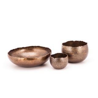 Jagged Edges Antique Brass Bowl Set  ™ Shopping   Great