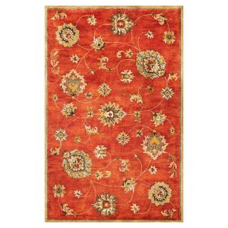 KAS Rugs Tapestry Today Orange Rectangular Indoor Tufted Oriental Area Rug (Common 8 x 11; Actual 96 in W x 126 in L)
