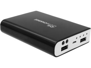 LifeCHARGE JuicyPack Black 10400 mAh Power Bank With Dual USB Port and LED Light ONT PWR 35560