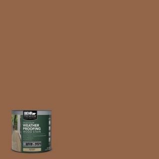 BEHR Premium 8 oz. #SC152 Red Cedar Solid Color Weatherproofing All In One Wood Stain and Sealer Sample 501316