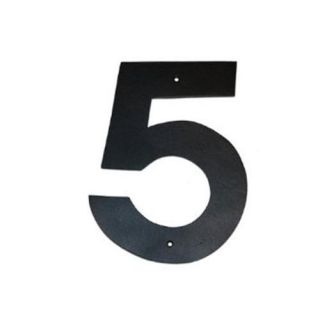 Montague Metal Products HHN 5 10 10 inch Helvetica Modern Font Individual House Number 5