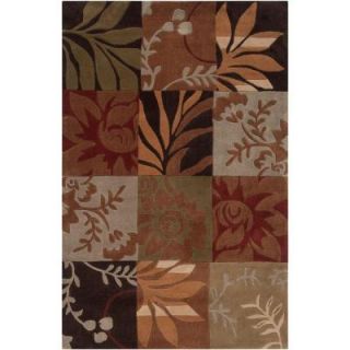 Artistic Weavers Equinox Rust and Green 8 ft. x 10 ft. Area Rug EQN4800 810