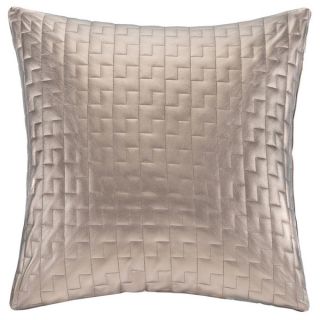 Madison Park Quilted Metallic Faux Leather Decorative Throw Pillow