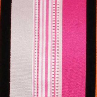 Eyes on Center Pink and White Striped Wired Craft Ribbon 1.5" x 40 Yards