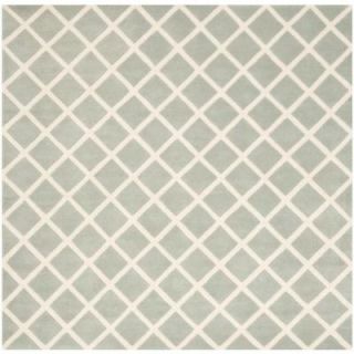 Safavieh Chatham Grey/Ivory 7 ft. x 7 ft. Square Area Rug CHT718E 7SQ